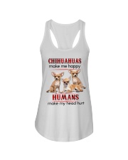 CHIHUAHUAS MAKE ME HAPPY - BEST SELLER Ladies Flowy Tank tile