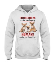 CHIHUAHUAS MAKE ME HAPPY - BEST SELLER Hooded Sweatshirt tile