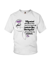 Purple Butterflies Infinity Love - LTE Youth T-Shirt tile
