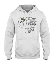 Dragonfly On Lady Hand Heartbeat Infinity - LTE Hooded Sweatshirt tile