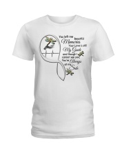 Dragonfly On Lady Hand Heartbeat Infinity - LTE Ladies T-Shirt tile