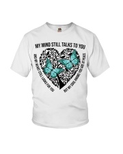 Blue Butterflies On Heart Tree Of Life - LTE Youth T-Shirt tile