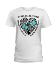 Blue Butterflies On Heart Tree Of Life - LTE Ladies T-Shirt tile