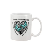 Blue Butterflies On Heart Tree Of Life - LTE Mug tile