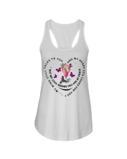 Pink Butterflies Cc My Mind Still Talks To You Ladies Flowy Tank tile