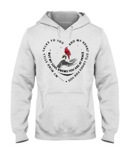 Red Bird On Hand - LTE Hooded Sweatshirt tile