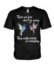 Hummingbird I Believe in Angels - LTE V-Neck T-Shirt tile