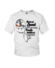 Butterflies Autism Ribbon Heartbeat - LTE Youth T-Shirt tile