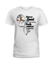 Butterflies Autism Ribbon Heartbeat - LTE Ladies T-Shirt tile