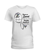 Green Hummingbird Heartbeat Infinity Art - LTE Ladies T-Shirt tile
