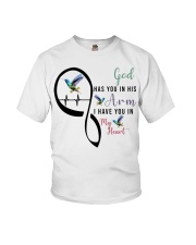 HUMMINGBIRD GOD HAS YOU IN HIS ARMS - BEST SELLER Youth T-Shirt tile