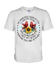 Bird My Mind Still Talk You FT0002 V-Neck T-Shirt tile