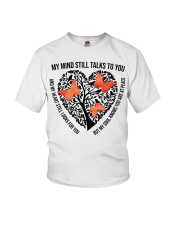 Orange Butterflies On Heart Tree Of Life - LTE Youth T-Shirt tile