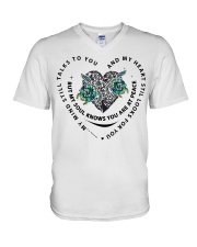 Turtle Heart Tree Of Life - LTE V-Neck T-Shirt tile