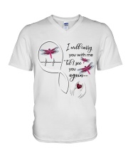 DRAGONFLY I WILL CARRY YOU WITH ME - BEST SELLER V-Neck T-Shirt tile