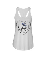 Blue Mandala Dragonfly On Lady Hand - LTE Ladies Flowy Tank tile