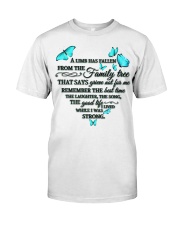 Turquoise Butterflies A Limb Has Fallen Classic T-Shirt front