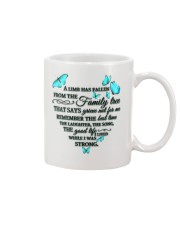 Turquoise Butterflies A Limb Has Fallen Mug tile