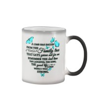 Turquoise Butterflies A Limb Has Fallen Color Changing Mug tile