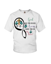 BUTTERFLY GOD HAS YOU IN HIS ARMS - BEST SELLER Youth T-Shirt tile