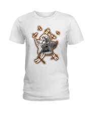 Dragonfly Angel Statue - LTE Ladies T-Shirt tile