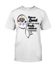 Butterflies Autism Heartbeat Infinity - LTE Classic T-Shirt front