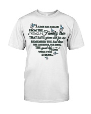 Blue Hummingbird A Limb Has Fallen Classic T-Shirt front