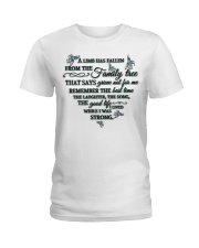 Blue Hummingbird A Limb Has Fallen Ladies T-Shirt tile
