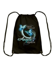 Butterfly I Believe in Angels Ver 2 - LTE Drawstring Bag tile