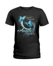 Butterfly I Believe in Angels Ver 2 - LTE Ladies T-Shirt tile