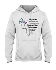 Butterfly My Mind Still Talks Heartbeat - LTE Hooded Sweatshirt thumbnail