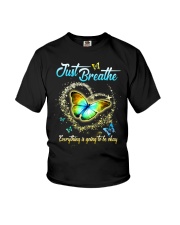 Butterfly Just Breathe Everything - LTE Youth T-Shirt tile