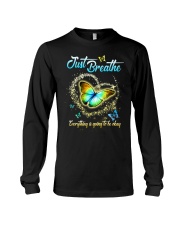 Butterfly Just Breathe Everything - LTE Long Sleeve Tee tile