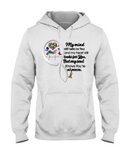 Butterfly Autism Ribbon Heartbeat Infinity - LTE Hooded Sweatshirt tile