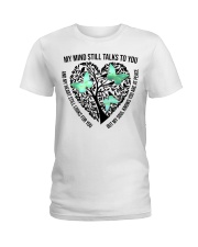 Turquoise Green Butterflies On Heart Tree - LTE Ladies T-Shirt tile