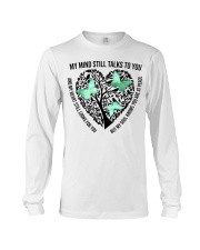 Turquoise Green Butterflies On Heart Tree - LTE Long Sleeve Tee tile