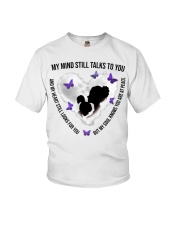 Purple Butterflies Mom and Kid Heave Art - LTE Youth T-Shirt tile