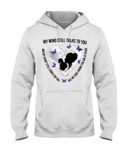 Purple Butterflies Mom and Kid Heave Art - LTE Hooded Sweatshirt tile