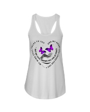 Purple Butterflies On Hand - LTE Ladies Flowy Tank tile
