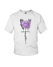 Butterfly Purple Cc Awareness Faith - LTE Youth T-Shirt tile