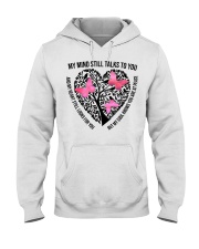Pink Butterflies On Heart Tree - LTE Hooded Sweatshirt tile