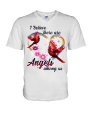 Bird Believe There Are Angels FT0005 V-Neck T-Shirt tile