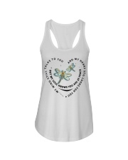 Blue Dragonflies My Mind Still Talks - LTE Ladies Flowy Tank tile