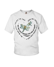 Blue Dragonflies My Mind Still Talks - LTE Youth T-Shirt tile