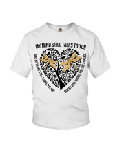 Gold Dragonflies On Heart Tree Of Life - LTE Youth T-Shirt tile