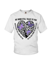 Purple Butterflies On Heart Tree Of Life - LTE Youth T-Shirt tile