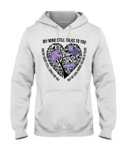 Purple Butterflies On Heart Tree Of Life - LTE Hooded Sweatshirt tile