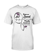 Purple Pink Dragonflies Heartbeat Infinity - LTE Classic T-Shirt front