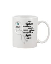 Blue Butterfly Love Never Dies Mug tile