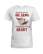 Dragonfly God Has You In His Arms SB3524 Ladies T-Shirt tile